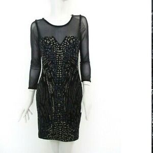 ALL SAINTS Black Shia Long Sleeve DRESS sz 4 new